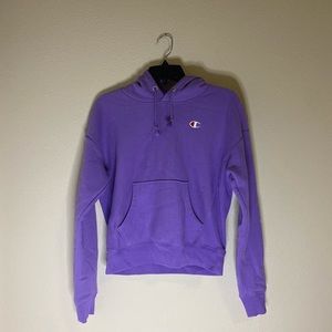 Purple Champion Reverse Weave Hoodie